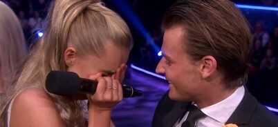 Martine ble overrasket av kjæresten på direkten